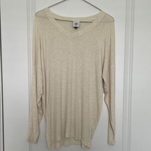 CAbi Cream Long Sleeve Top